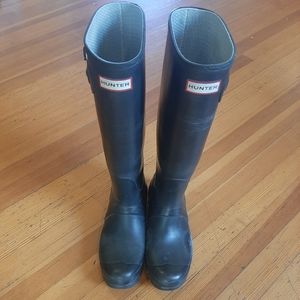 Black Matte Hunter Boots